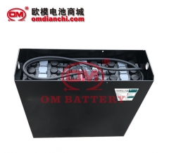 欧模(OM)电动托盘搬运叉车蓄电池 12-2PZS220 OM叉车TN22电池24V220Ah